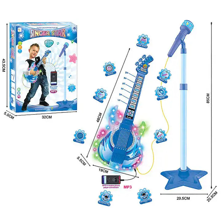 2 in 1 electric guitar and microphone