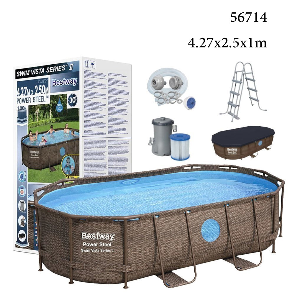 bestway oval shape pool