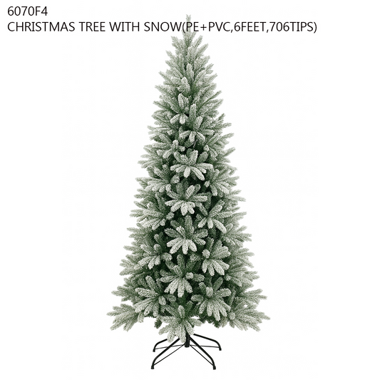 Snow-Flocked Christmas Tree