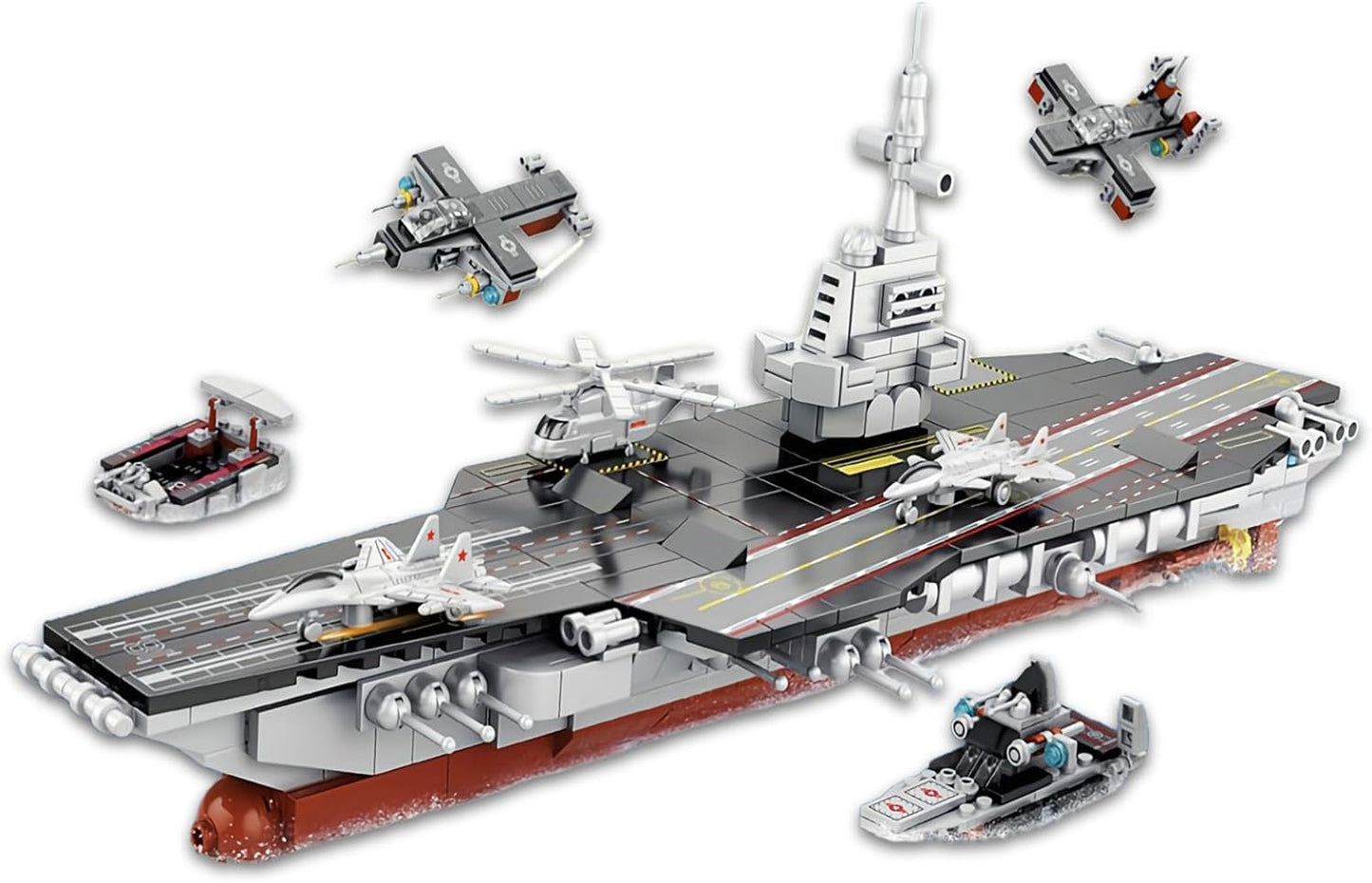 Warship Aircraft Carrier – 8 in 1 Building Set