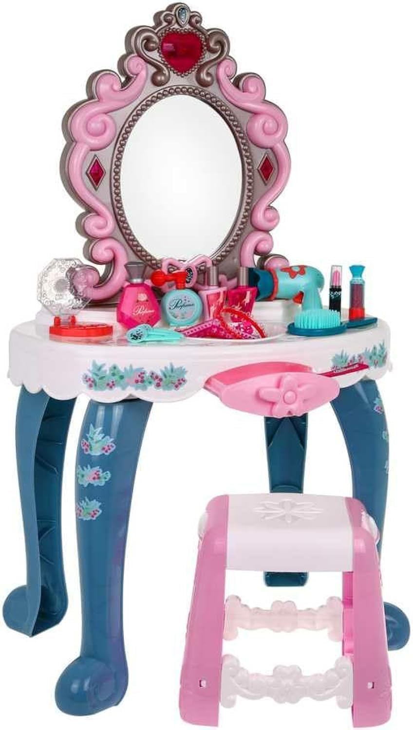 Makeup Dresser Table With Accessories, 30 Pieces