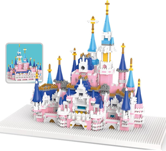 3008 Pcs Castle Mini Building Blocks Set for Adults - Micro Toy Building Bricks Model Kit - Educational Architecture Model Gift for Kids