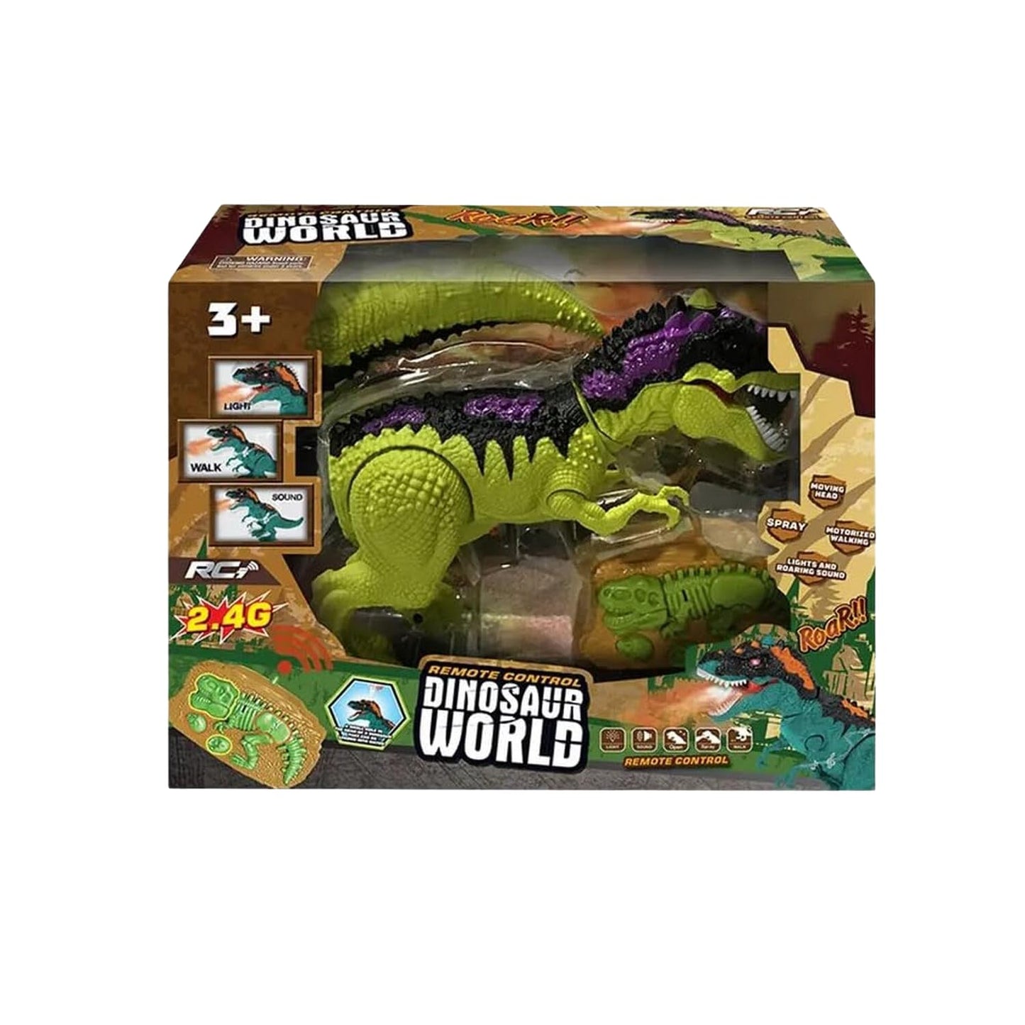 RC Walking Dinosaur with Sound & Light