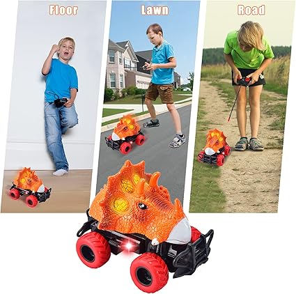Children Remote Controlled Dinosaur Car with LED Light