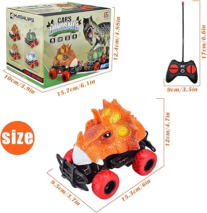 Children Remote Controlled Dinosaur Car with LED Light