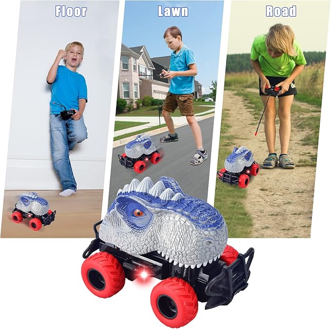 Children Remote Controlled Dinosaur Car with LED Light