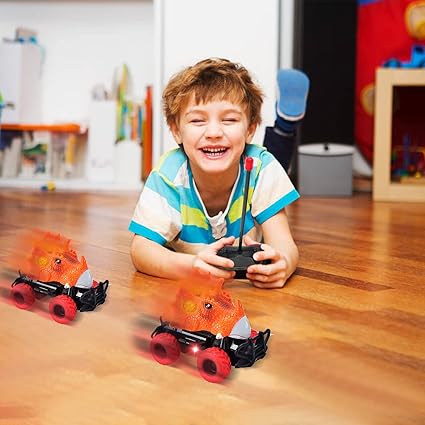 Children Remote Controlled Dinosaur Car with LED Light