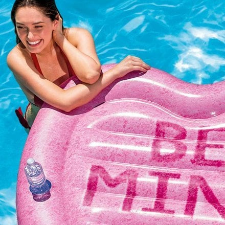 Candy Heart Island Float Mat