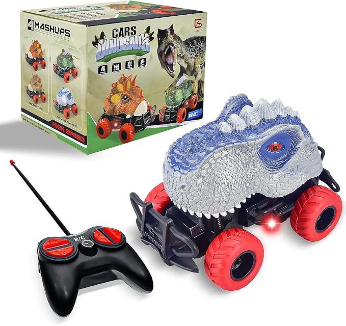 Children Remote Controlled Dinosaur Car with LED Light