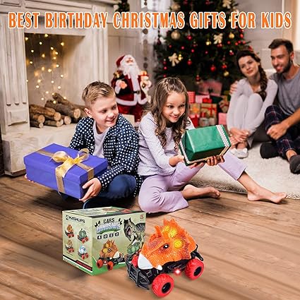 Children Remote Controlled Dinosaur Car with LED Light