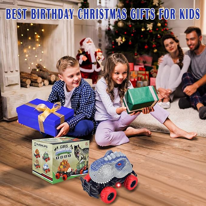 Children Remote Controlled Dinosaur Car with LED Light