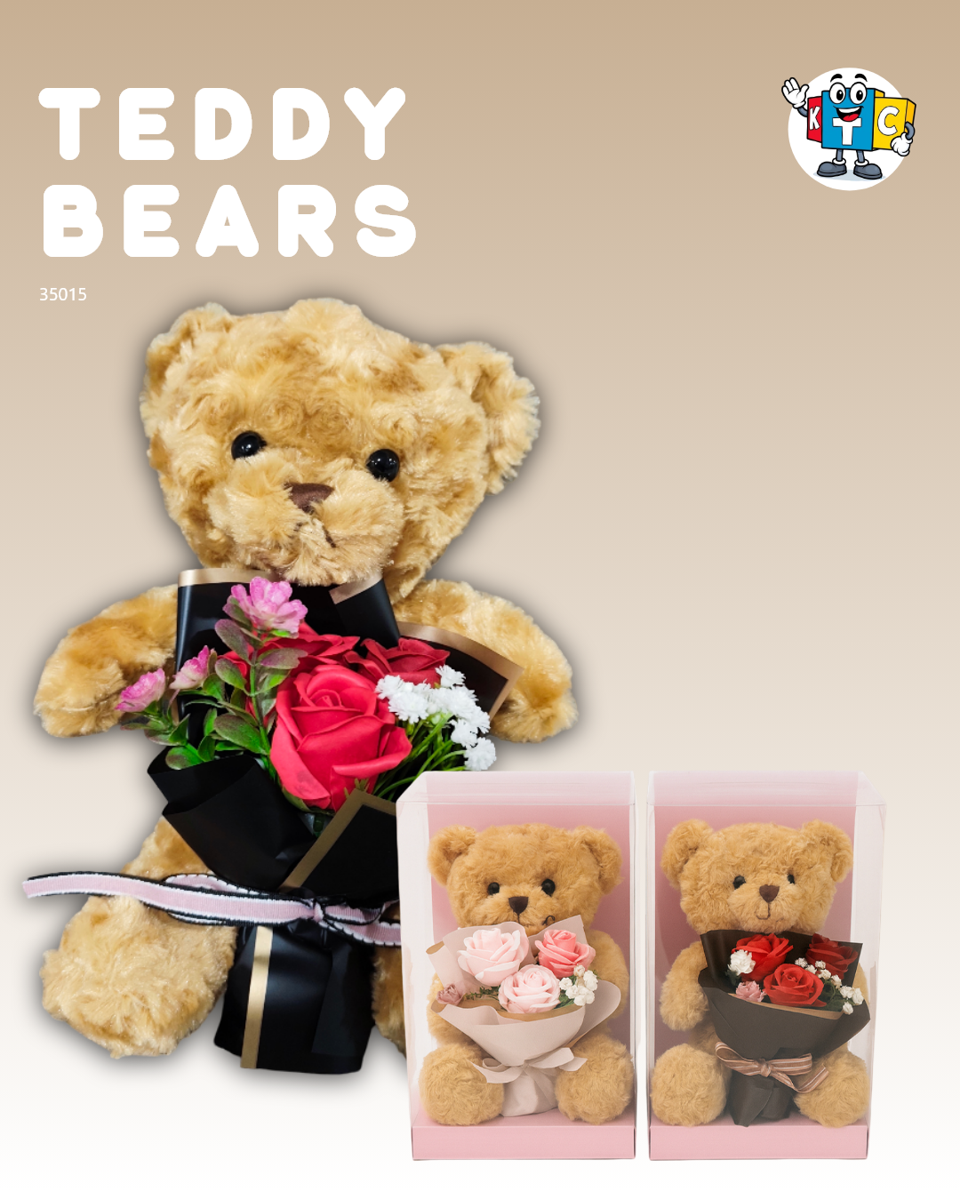 Teddy Bear Holding Heart Plush