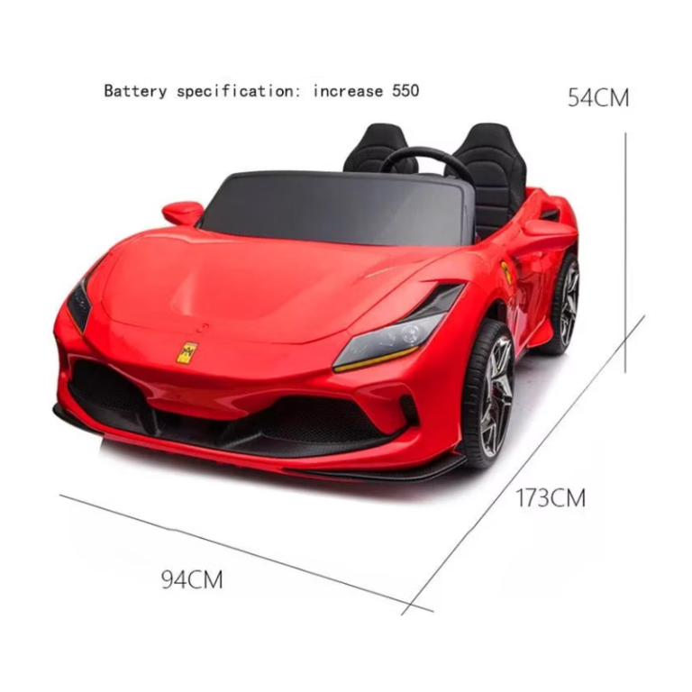 Ferrari Battery Car Big Two Seater Powerful Battery Drive Sport Ride on Cars for 10 Years Old Huge Kids 24V