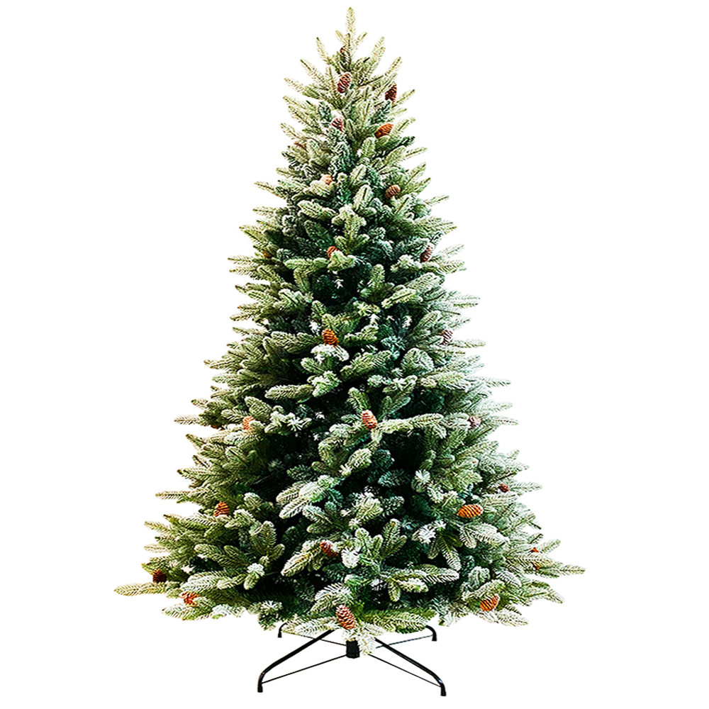 Christmas tree with pine and snow