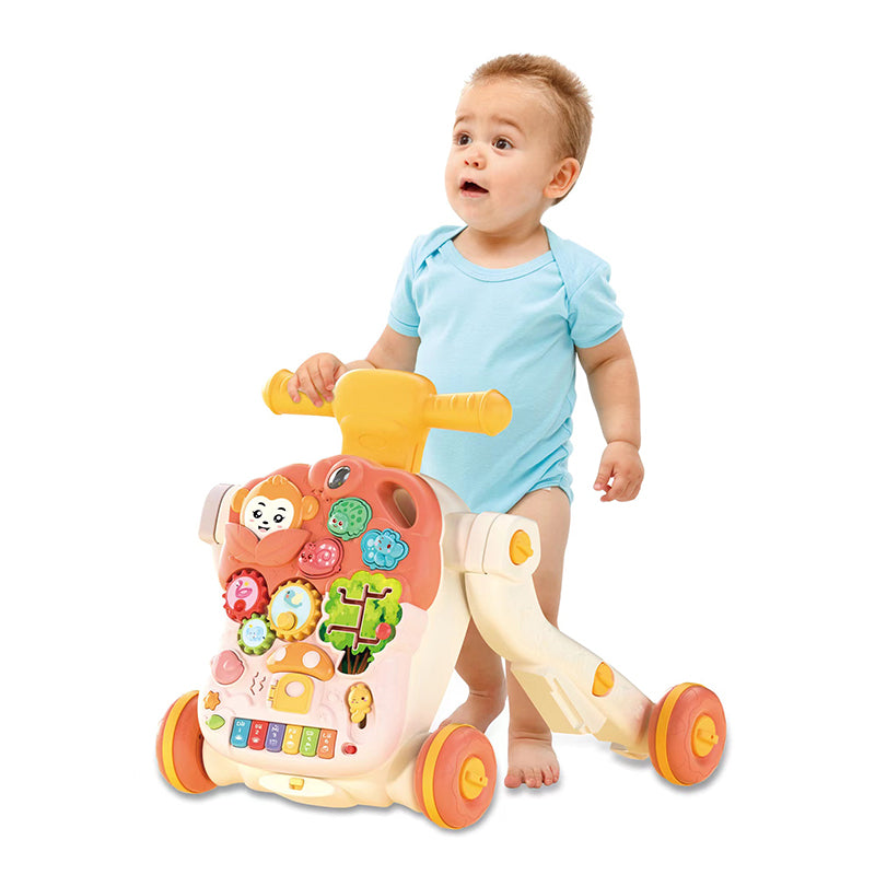 4-in-1 Baby Walker Scooter – Walker, Push Car & Table