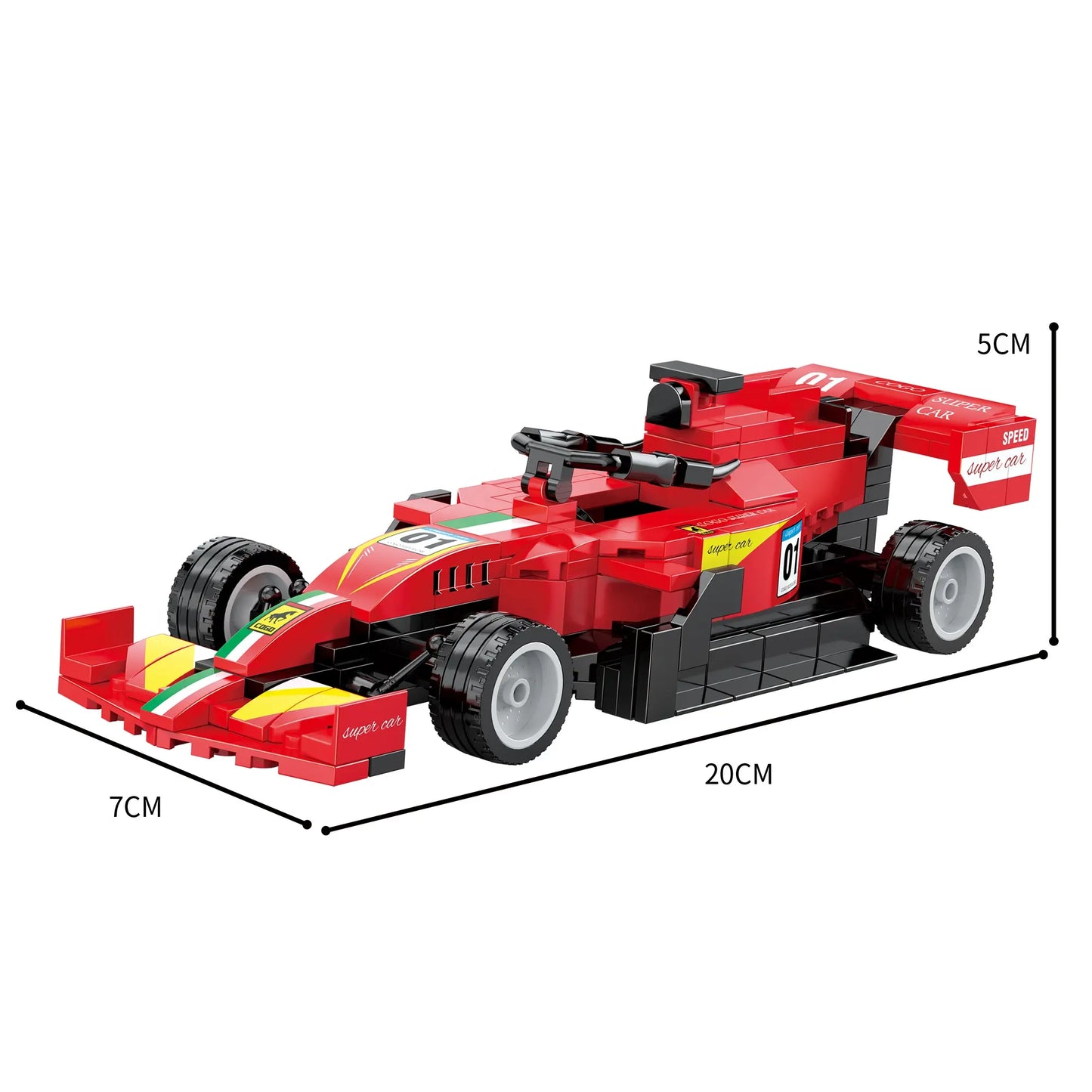 COGO Race Car Garage Building Set