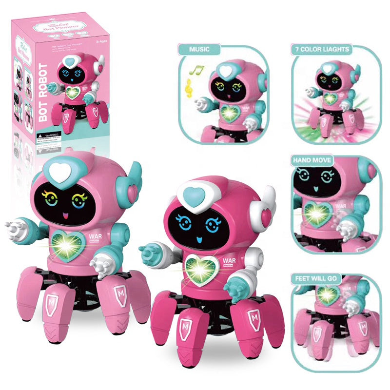 Dancing Robot Toy Remote Control Mini Robot for Kids