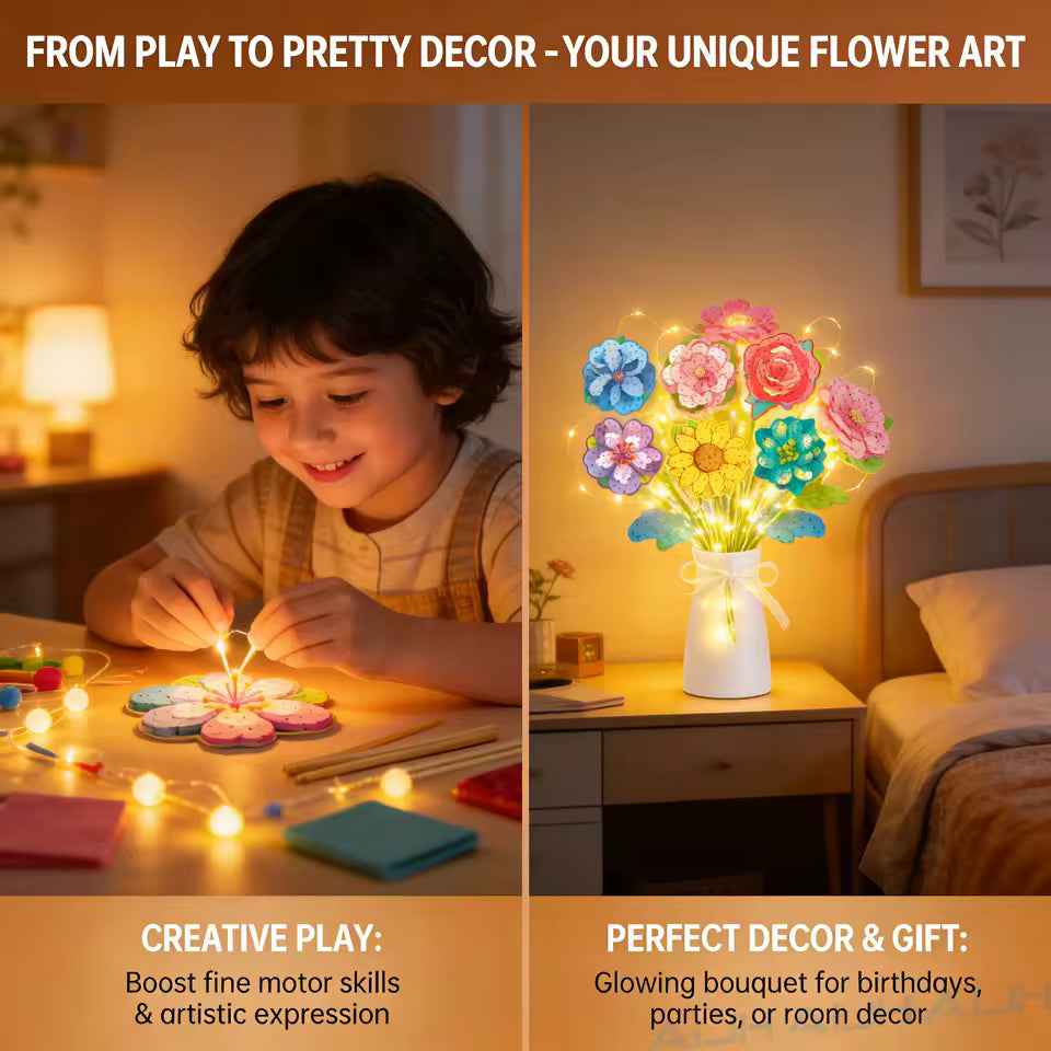 DIY Glowing Flower Bouquet Kit