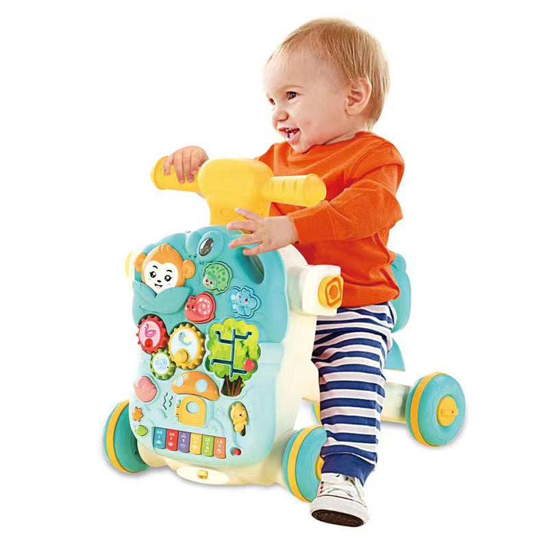 4-in-1 Baby Walker Scooter – Walker, Push Car & Table