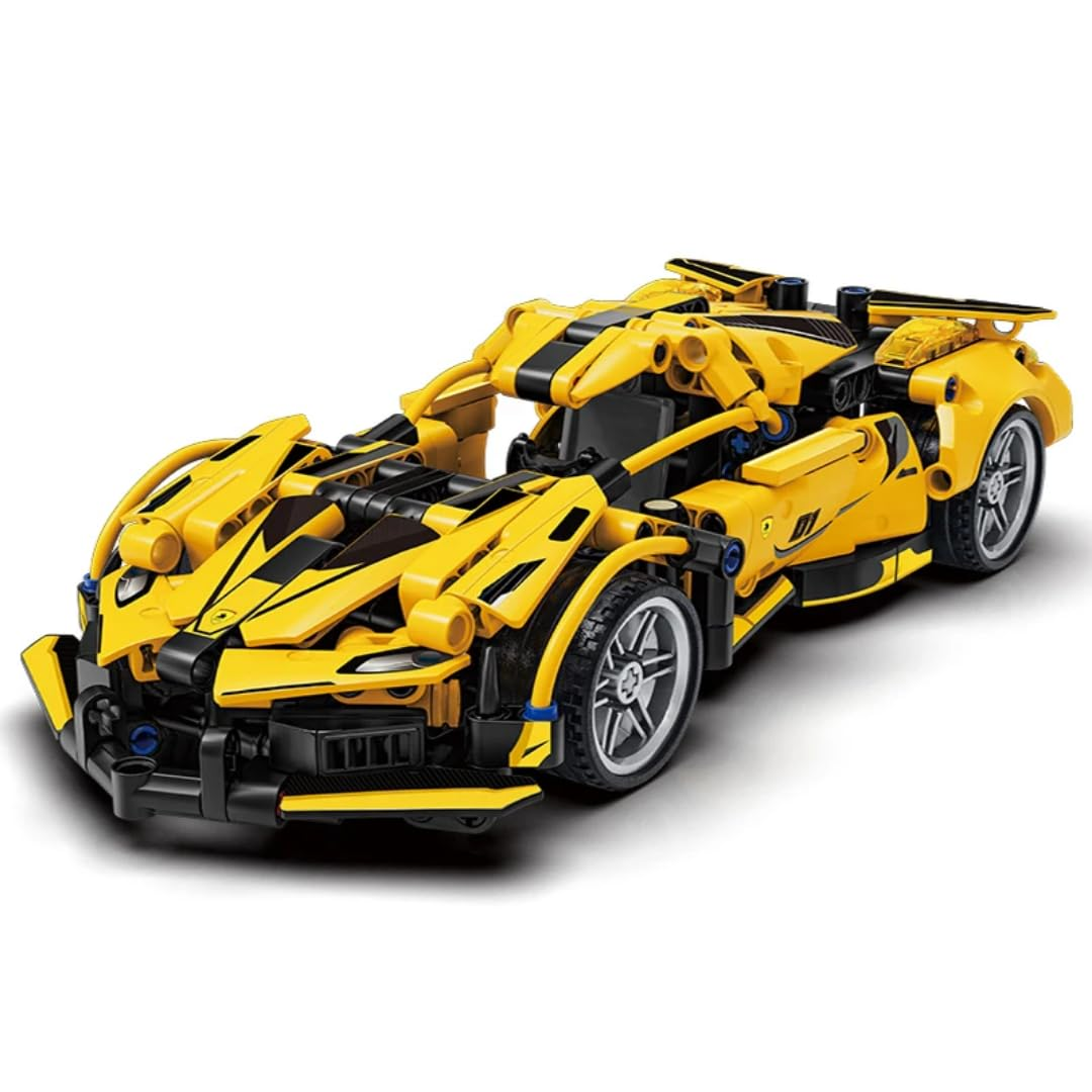 Technic Supercar Building Set – Yellow