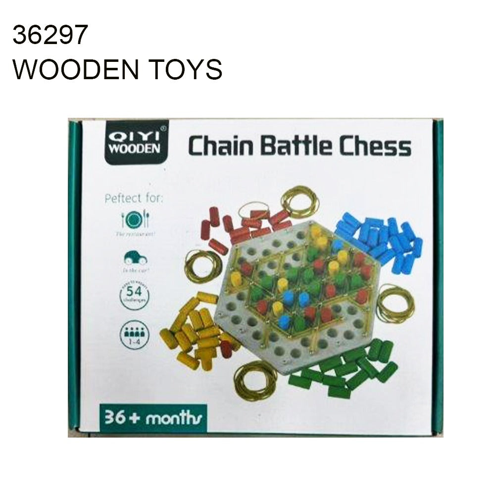 Wooden Chain Battle Chess
