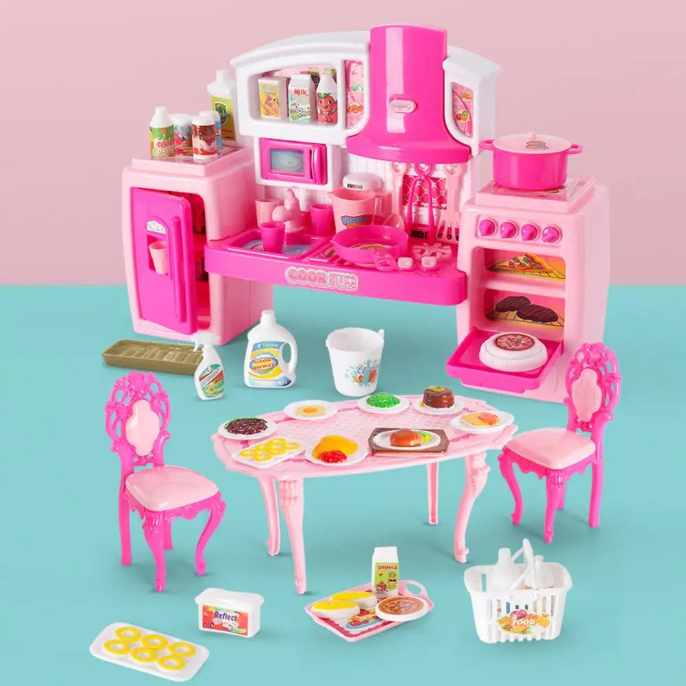 beauty girl kitchen play set