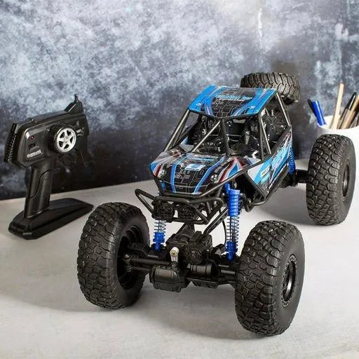 Remote Control Car 1:10 Off Road Monster Truck Metal Shell 4WD Alloy Crawler 2.4Ghz All Terrain Hobby Truck