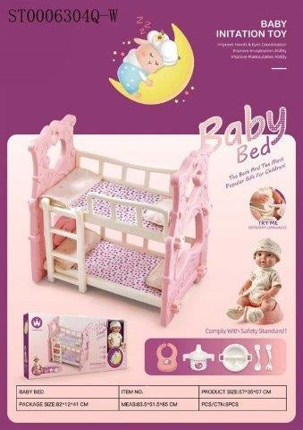 baby doll with bed