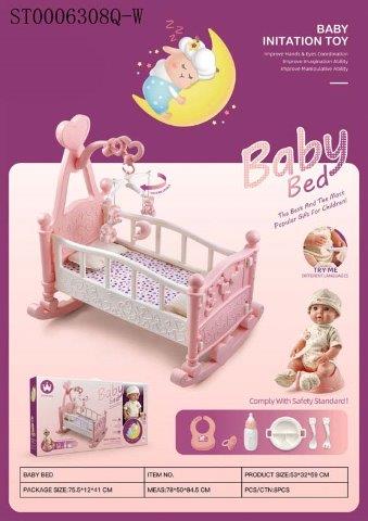 baby doll with bed