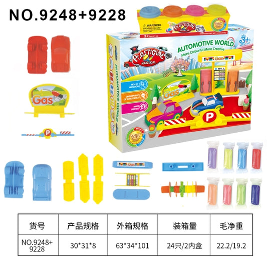 car city play dough set