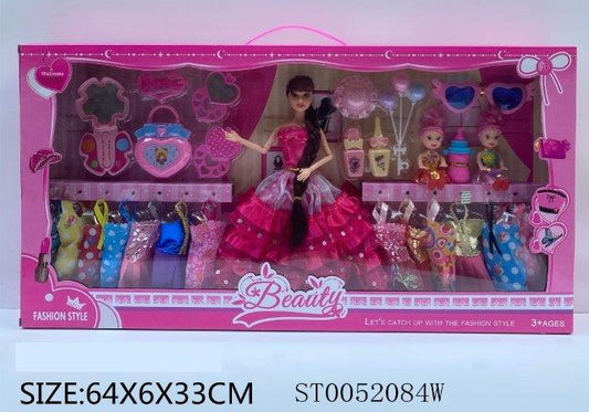 11 inch bendable doll with cloths