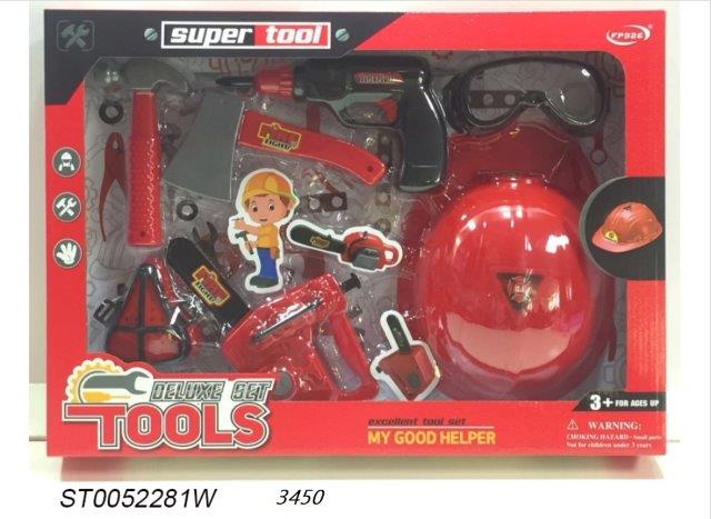 tool set kit with hat toy