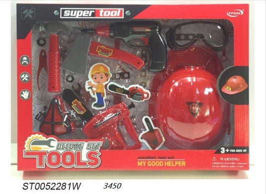 tool set kit with hat toy