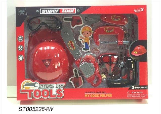 tool set kit with hat toy