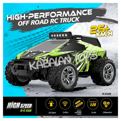 1:20 RC Car, 20KM/H+ High Speed RC Car, RC 4WD Off-road Vehicle