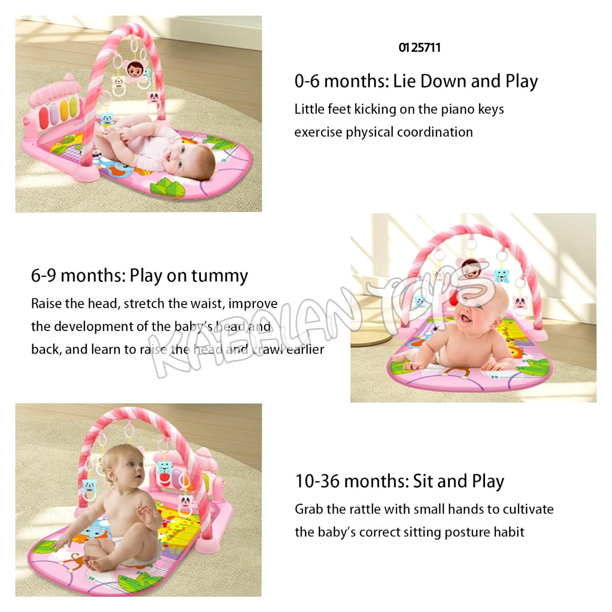 Crawling Piano Play Mat