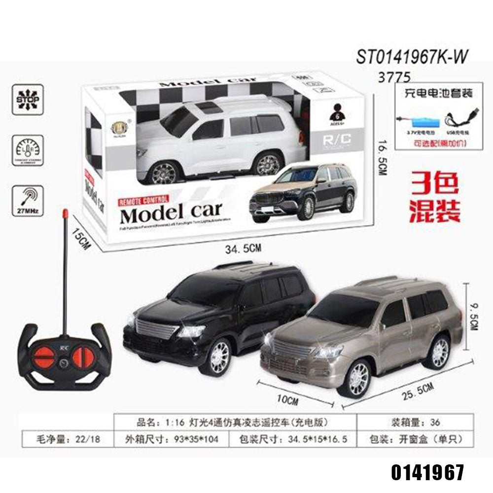 RC SUV Model Car with Lights – 1:16 Scale