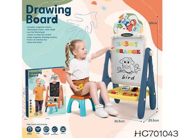 Double-sided writing stand for kids