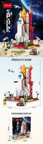 Space Rocket Launch Building Set