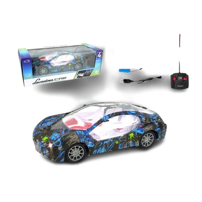RC Luxurious Graffiti Sports Car – 1:12 Scale