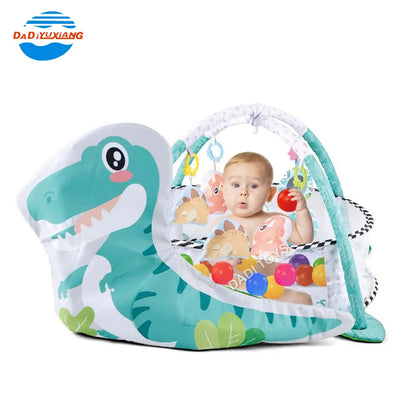 3 In 1 Dinosaur Baby Crawling Game Activity Gym Play