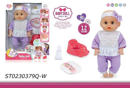 12 inch pee pee doll set