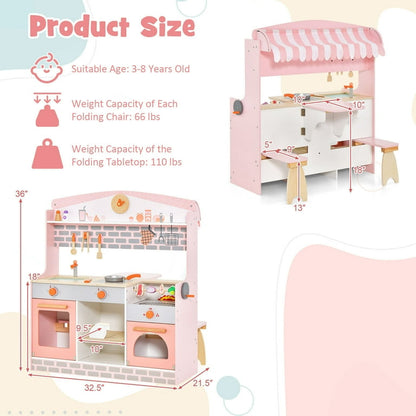Amijoy 2-In-1 Children's Kitchen
