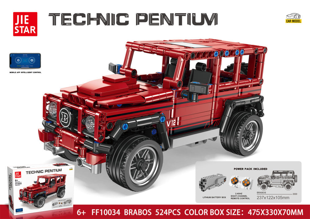 RC Building Bricks Off-Road Jeep – 524 pcs
