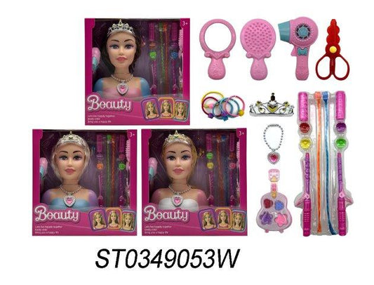 Beauty Hairstyling Doll Head Set