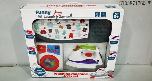 Funny Laundry Game – Washing Machine & Iron Set