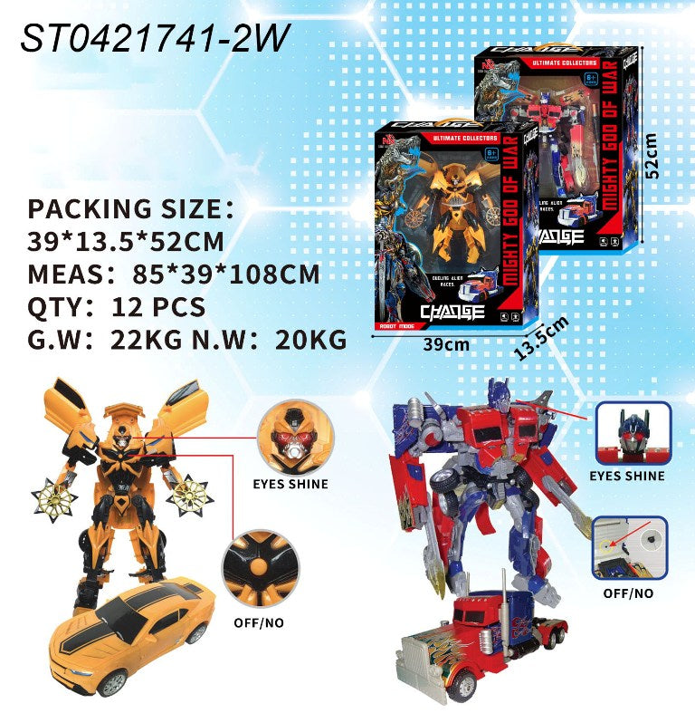 Mighty God of War Transforming Robot