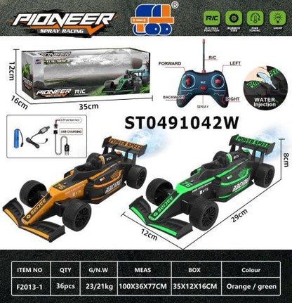 RC Formula Racing Car with Water Spray