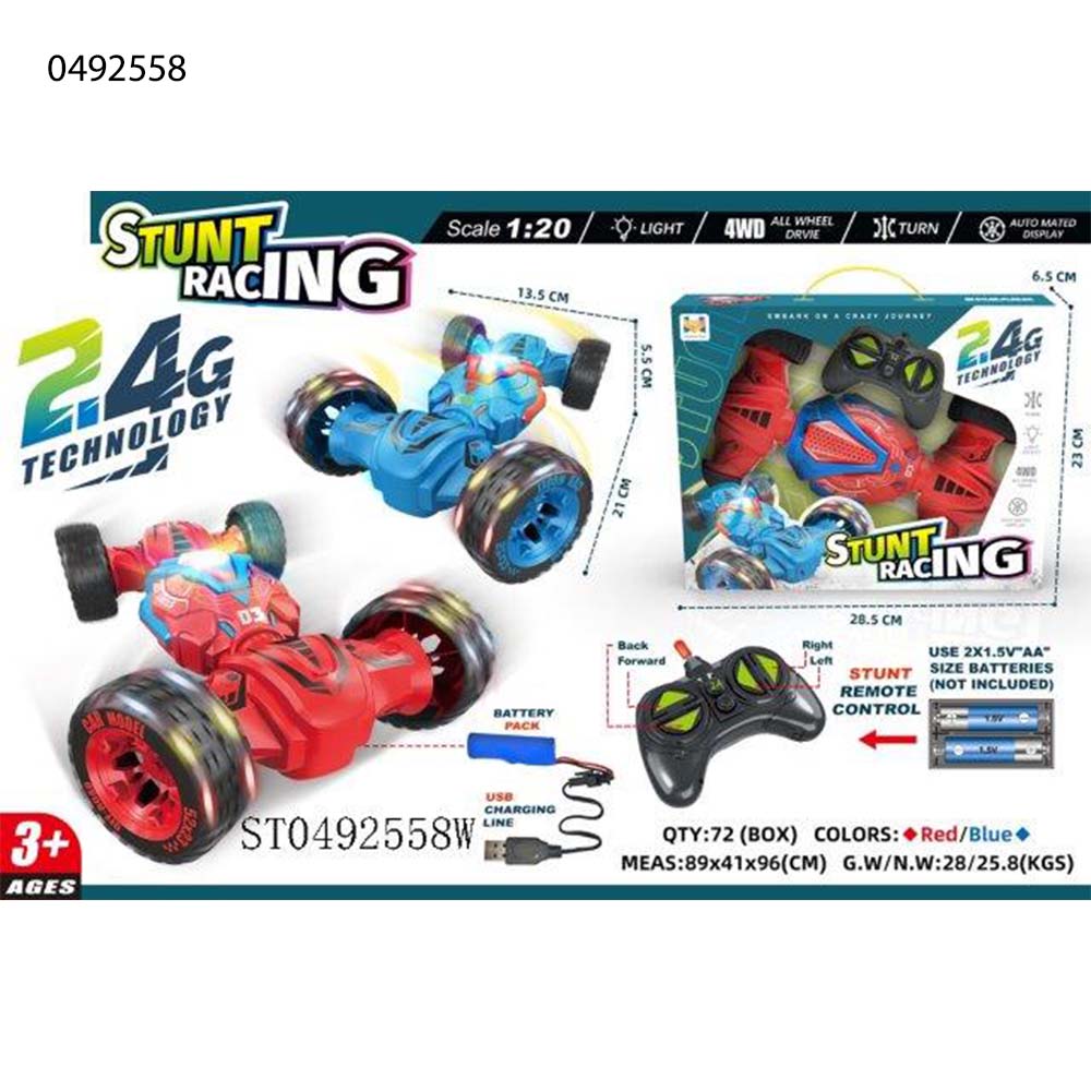 RC Stunt Racing Car with LED Wheels