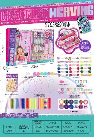 Bracelet Weaving Set – DIY Jewelry Craft Kit